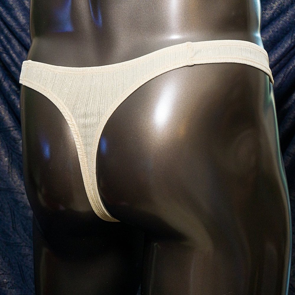 Mens Shine Gold Thong Handmade - Picture 3 of 3